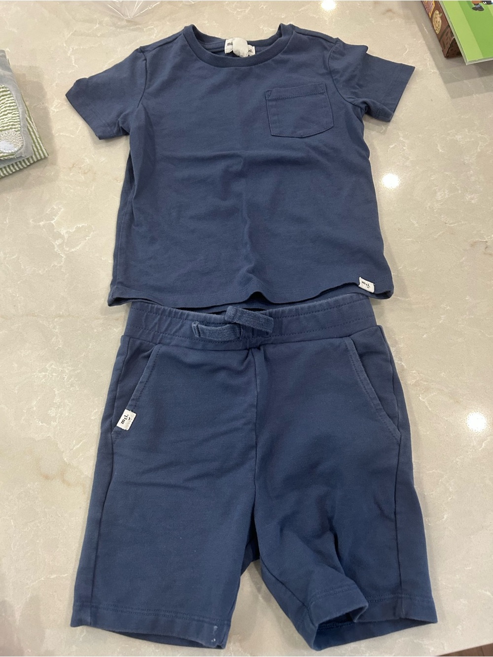 Toddler Miles The Label Navy Blue Matching Set - 24 months